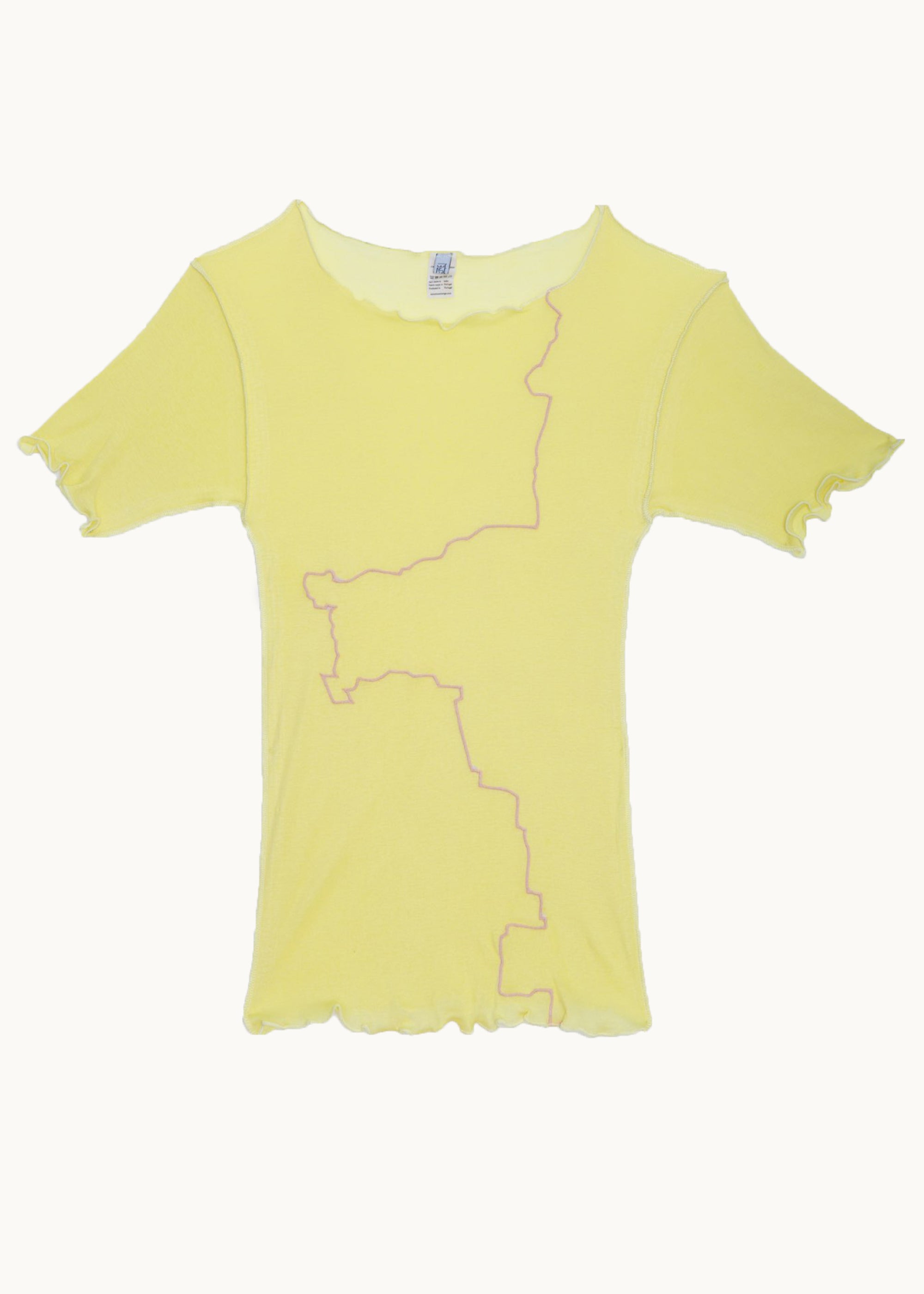 Baserange Gerrymandered Tee (One Yellow) | Penny Sage
