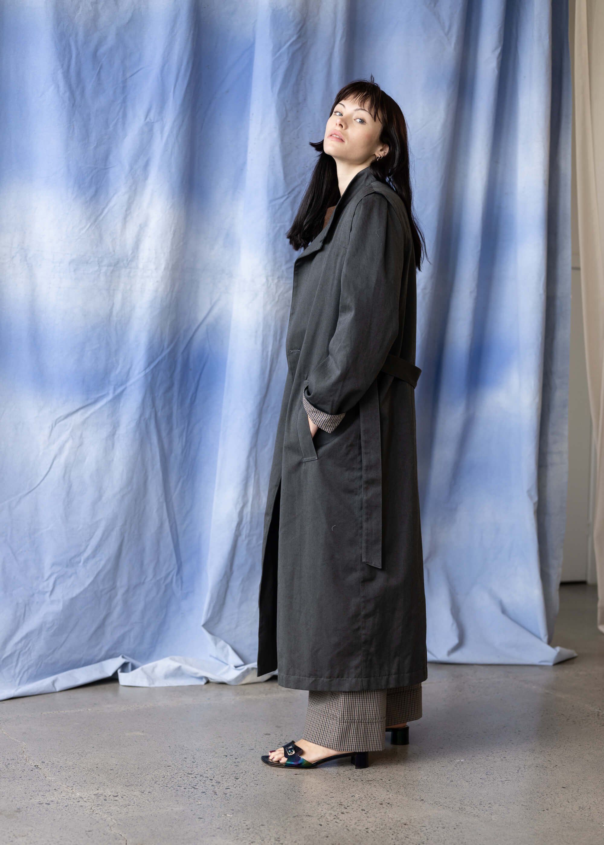 CC Coat Charcoal Penny Sage